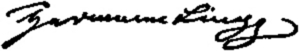 Signatur von Hermann von Lingg