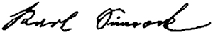 Signatur von Karl Simrock