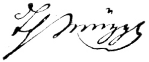 Signatur von Theodor Mügge