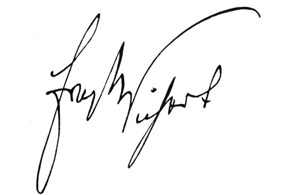 Signatur von Ernst Wichert