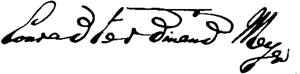 Signatur von Conrad Ferdinand Meyer