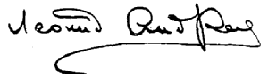 Signatur von Leonid Andrejew