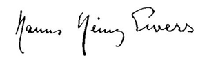 Signatur von Hanns Heinz Ewers
